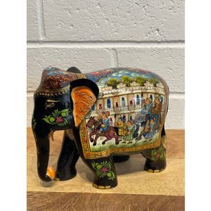 Hand-Painted Resin Elephant (Medium)
